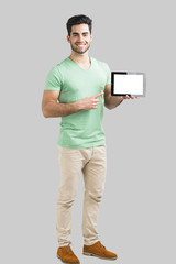 Showing something on tablet