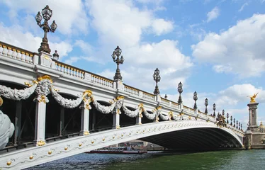 Foto op Plexiglas Pont Alexandre III Alexandre III-brug in Parijs