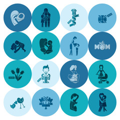 Happy Mothers Day Icons