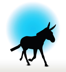donkey silhouette