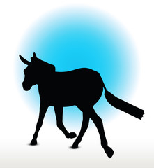 donkey silhouette