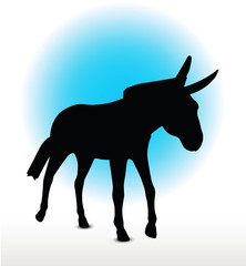 donkey silhouette