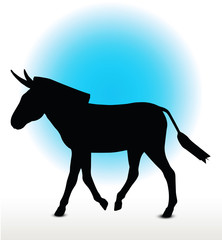 donkey silhouette