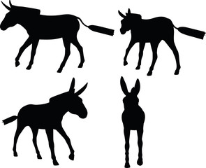 donkey silhouette