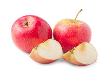 Sweet apple with slice