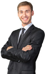 Young Businessman with his arms crossed