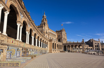 Fototapeta premium Spain square built for the Ibero-American Exposition of 1929, Se