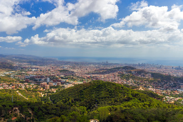 Fototapeta na wymiar Barcelona skyline Cityscape