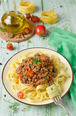 Pasta with Bolognese ragout