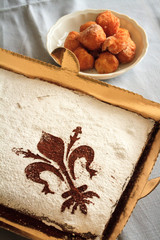 schiacciata alla fiorentina con frittelle di riso © riccardo bartalucci