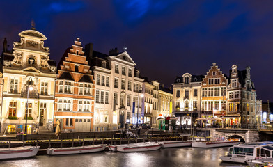 Obraz na płótnie Canvas Ghent Old town Belgium