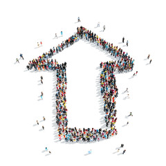 people  shape  arrow  cartoon