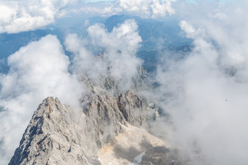 Zugspitze mountain top of Germany