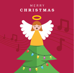 Angel on the Christmas Tree