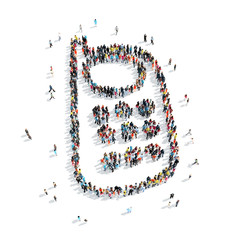 people  shape  mobile phone
