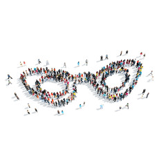 people shapem  glasses cartoon