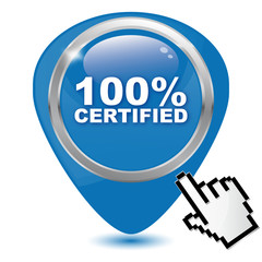 100% certified icon