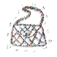 people  shape  female handbag