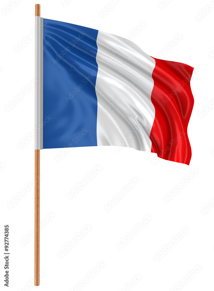 Wall mural 3d french flag