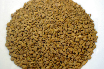 Instant coffee texture