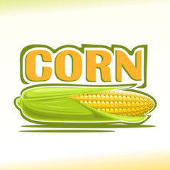 Vector illustration on the theme of corn