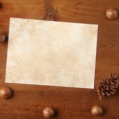 paper on teakwood board