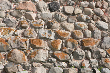 old stone wall of the Solovetsky Islands