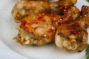 Grilled chicken legs