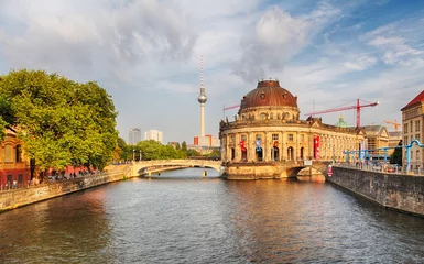 Deurstickers Berlin, river with Bode museum © TTstudio