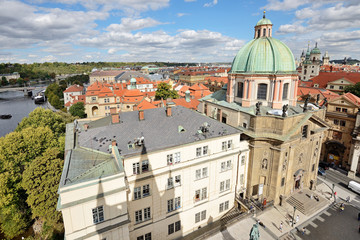 Saint Francis of Assisi Church. Prague - obrazy, fototapety, plakaty