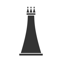 Chess king flat icon