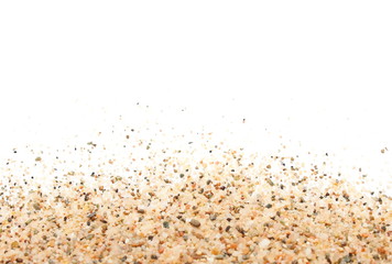 pile sand isolated on white background,  with clipping path, design element