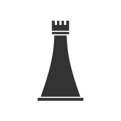 Chess rook flat icon