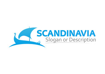 Sign with Scandinavian Drakkar