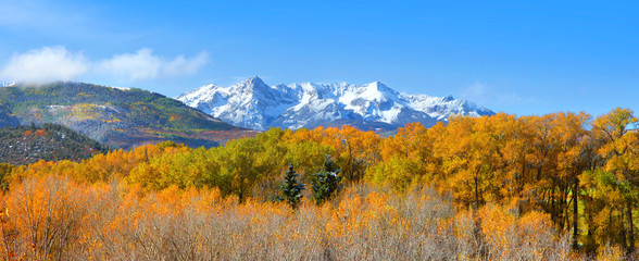 Fototapeta na wymiar Scenic landscape of Mount Sneffles from back road Colorado 7.