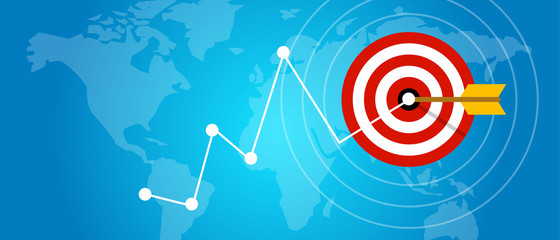 achieving target strategy improvement concept growth market