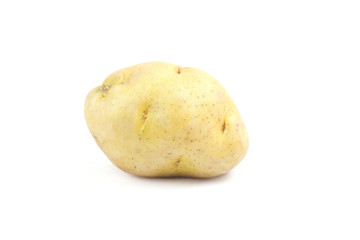 potato on the white background
