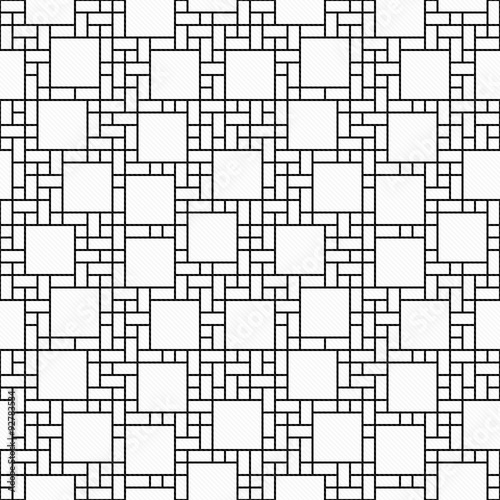 "Black and White Square Abstract Geometric Design Tile Pattern Re ...