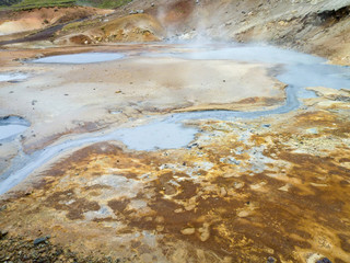 Hot spring in Iceland