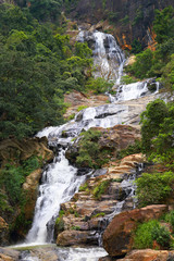 Fototapeta na wymiar Waterfall Ella in Sri Lanka
