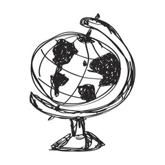 Simple doodle of a globe