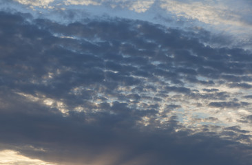 Obraz premium Clouds in Etretat, Cote d'Albatre, Pays de Caux, Seine-Maritime