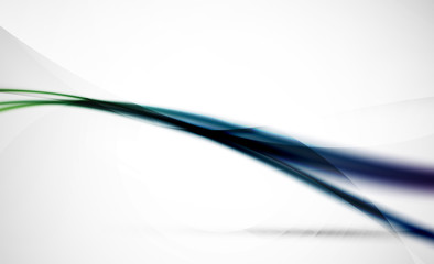 Wave abstract background, green blue and purple colors