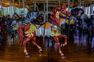 Fototapeta na wymiar Horse Carousel NYC 2