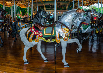 Fototapeta na wymiar Horse Carousel NYC 6