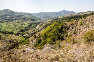 Fototapeta premium The volcanic cliffs