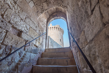 Castell de Bellver, Mallorca, Arkadengang 