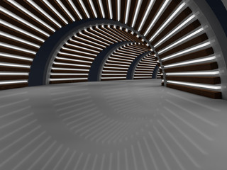 corridor 3D rendering