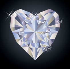 Casino background with heart diamond poker element, vector illustration