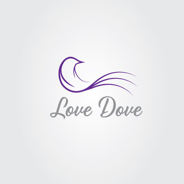 love dove vector design template